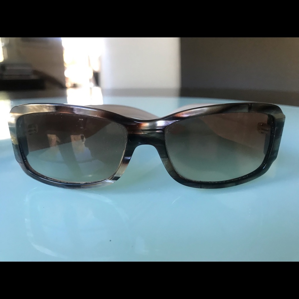Christian Dior Rectangle Horn Rimmed Sunglasses